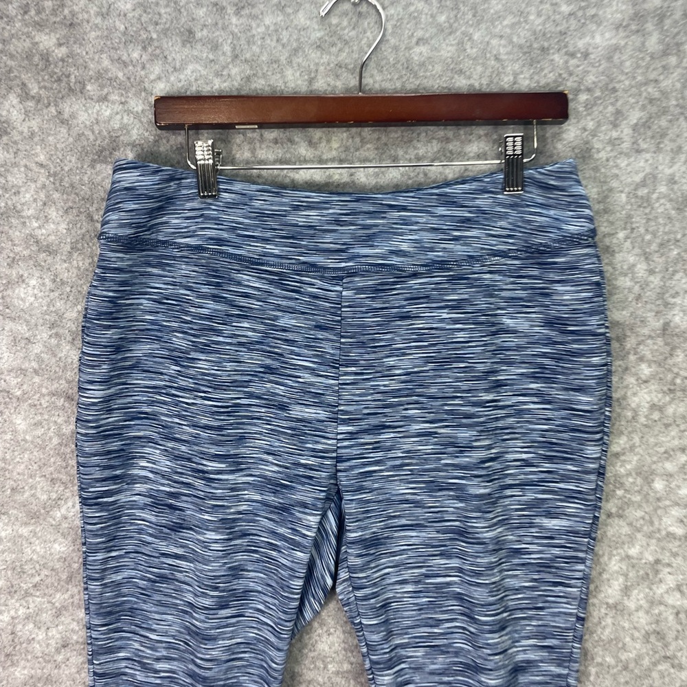 Zenergy by Chico's Leggings Womens Large 12 (2) Blue Cropped Pull On Athletic. - Picture 2 of 10